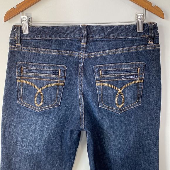 Vintage Calvin Klein Wide Leg Jeans Sz 10P - Picture 7 of 12